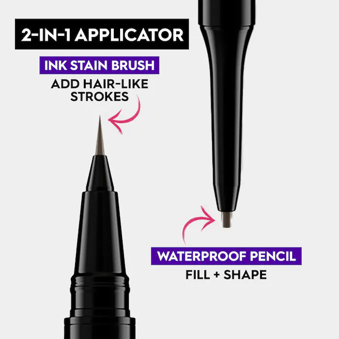 Urban Decay 
Brow Blade 2-in-1 Eyebrow Pen + Waterproof Pencil : Blackout