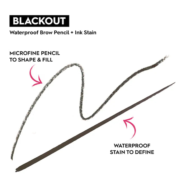 Urban Decay 
Brow Blade 2-in-1 Eyebrow Pen + Waterproof Pencil : Blackout