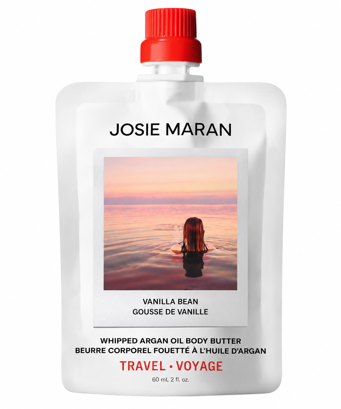 JOSIE MARAN Vanilla Bean - Whipped Argan Oil Refilllable Body Butter