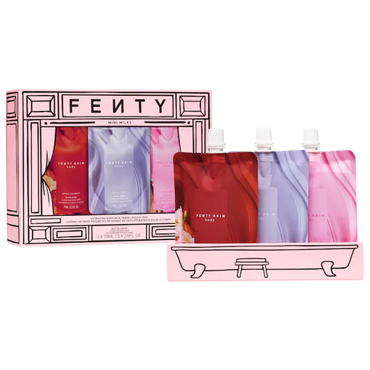 Fenty Beauty by Rihanna 
Mini Milks Hydrating Body Milk Travel Pouch Trio