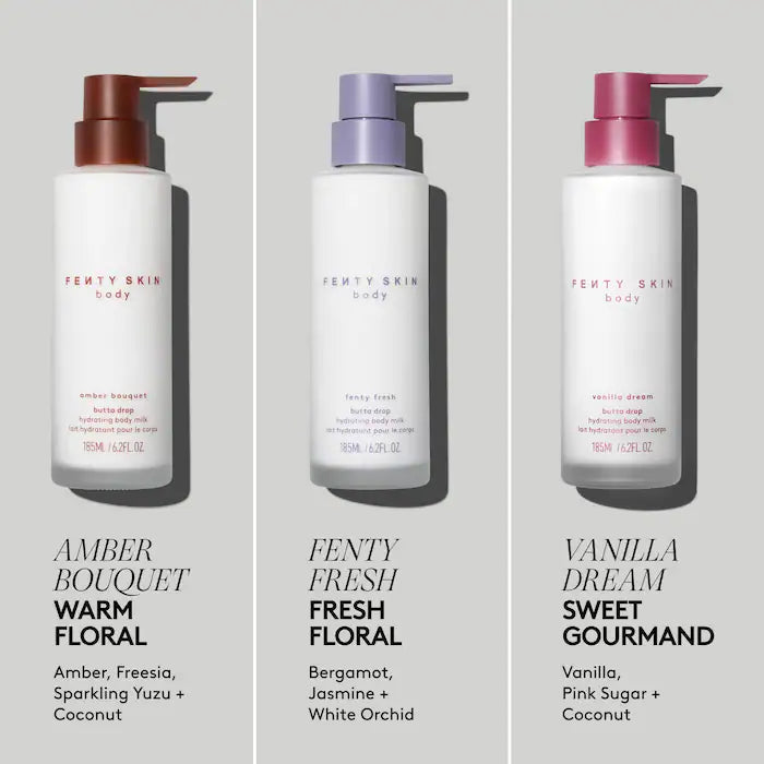 Fenty Beauty by Rihanna 
Mini Milks Hydrating Body Milk Travel Pouch Trio