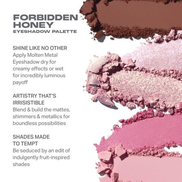 Morphe Forbidden Honey Artistry Palette - Foil-Effect Eyeshadow Palette