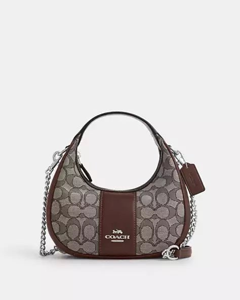 Coach Carmen Mini Signature Jacquard - Marron - Carte Blanche