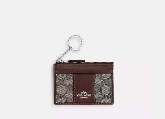 COACH - étui Pour Pièce D’identité Mini Skinny En Jacquard Exclusif - Carte Blanche