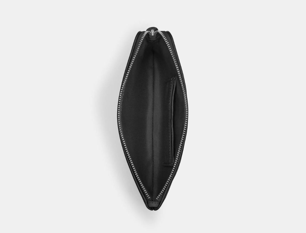 COACH - Grand Wristlet Avec Zip En Coin - Carte Blanche