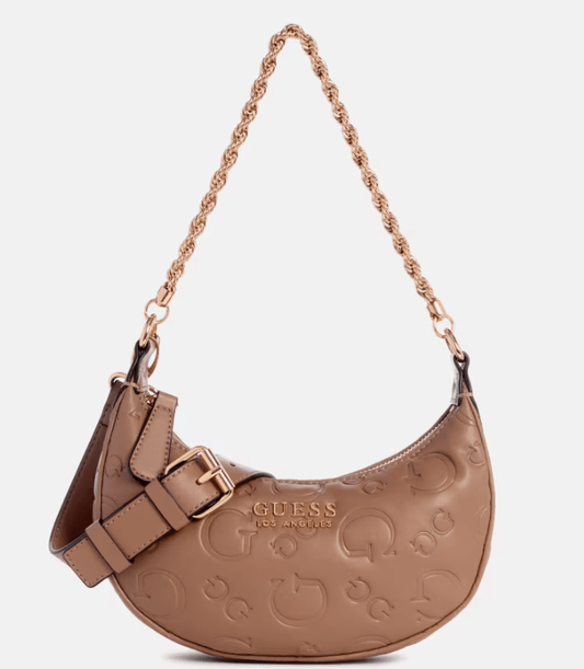 GUESS - Palmillas Logo Crescent Crossbody - Carte Blanche