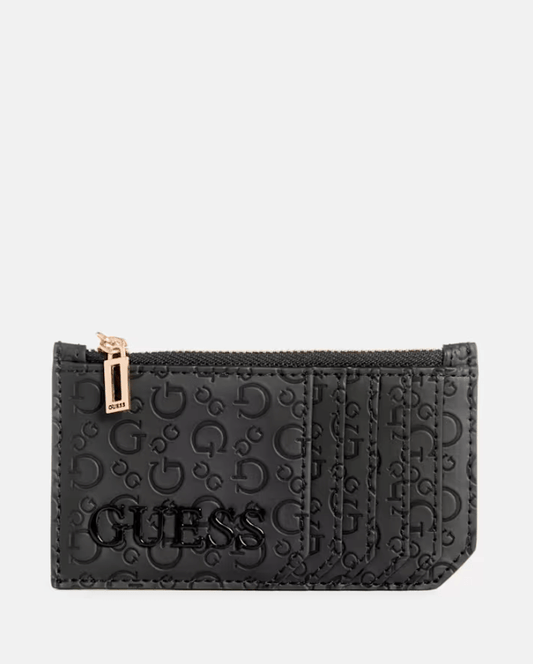 GUESS - Porte - cartes à logo en creux Bowie - Carte Blanche