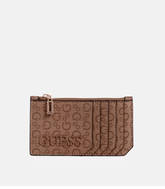 GUESS - Porte - cartes à logo en creux Bowie - Carte Blanche