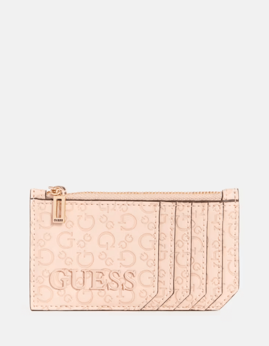 GUESS - Porte - cartes à logo en creux Bowie - Carte Blanche