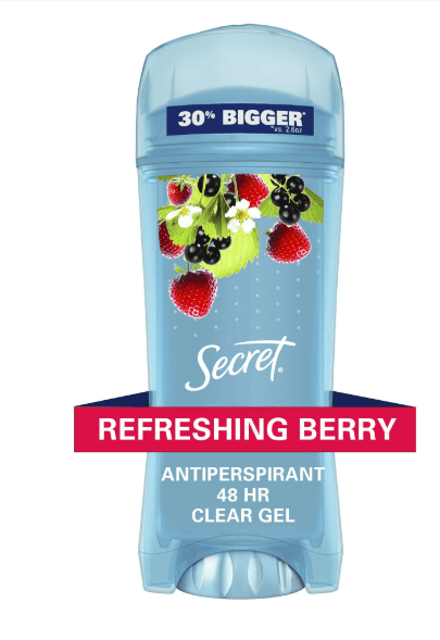 SECRET GEL DEODORANT - Refreshing Berry - Carte Blanche