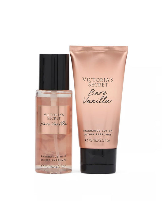 Victoria's Secret Bare Vanilla – Spray & Body Cream Travel Set - Carte Blanche